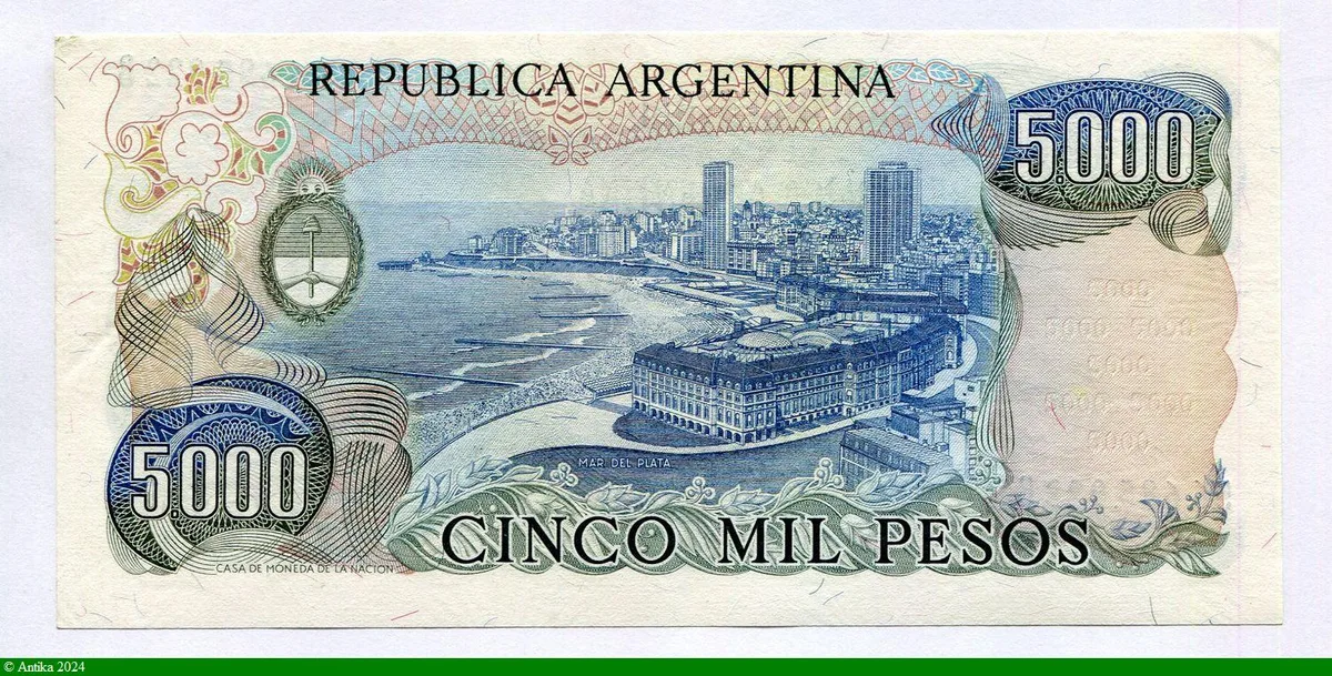 5000 Pesos Général San Martin