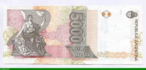 5000 Australes Juarez Celman