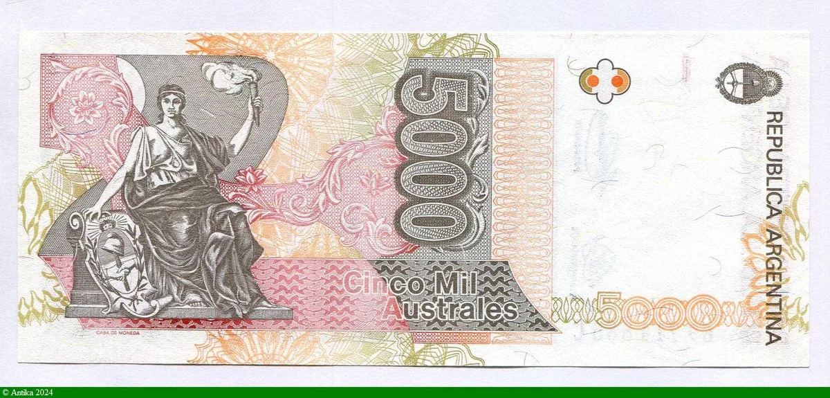 5000 Australes Juarez Celman