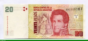 20 Pesos Juan Manuel de Rosas