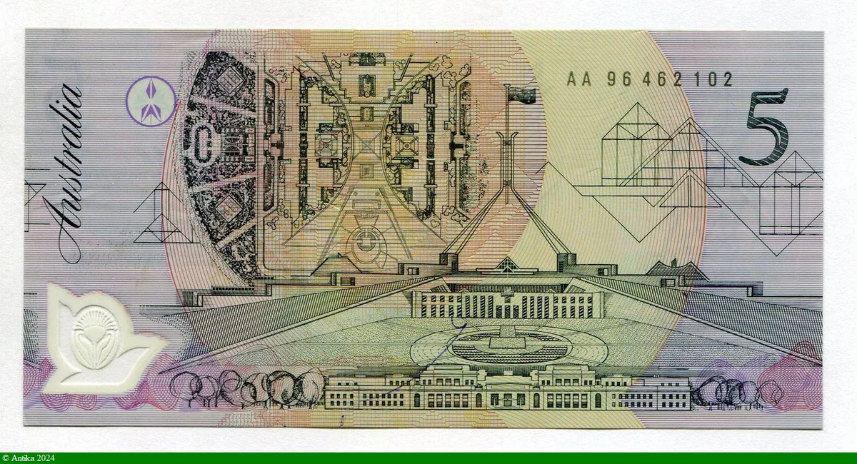 5 Dollars Elzabeth II Polymère