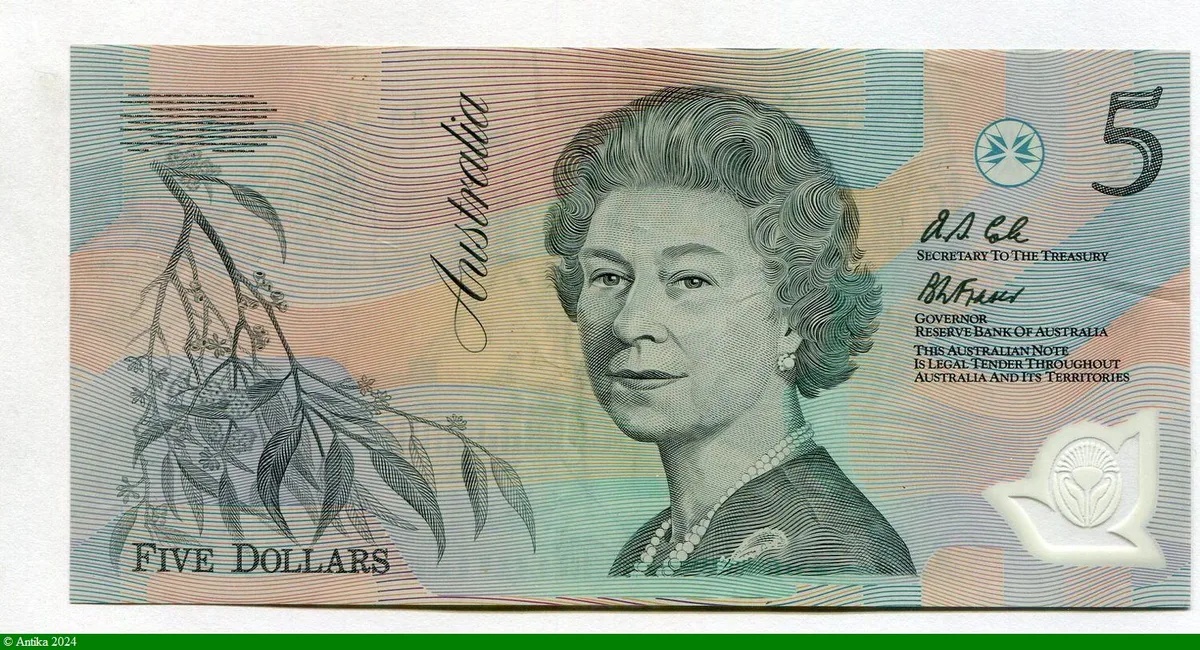 5 Dollars Elzabeth II Polymère