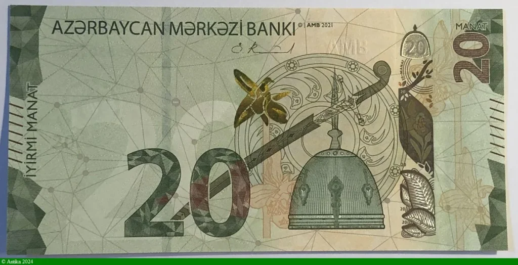 20 Manat Casque Epée & écus PROMO