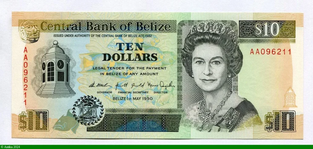 10 Dollars Buste Elizabeth II