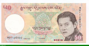 50 Ngultrum Roi J.K.N.Wangehuck * *