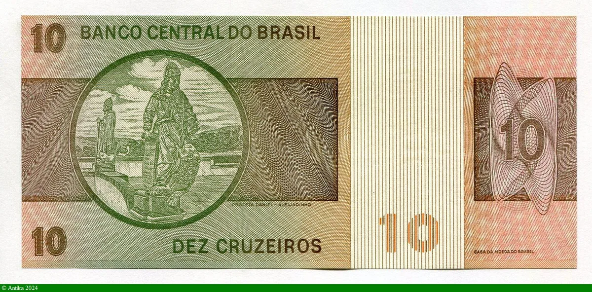 10 Cruzeiros Dom Pedro II * *