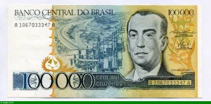 100 000 Cruzeiros J.K.de Oliveira RARE