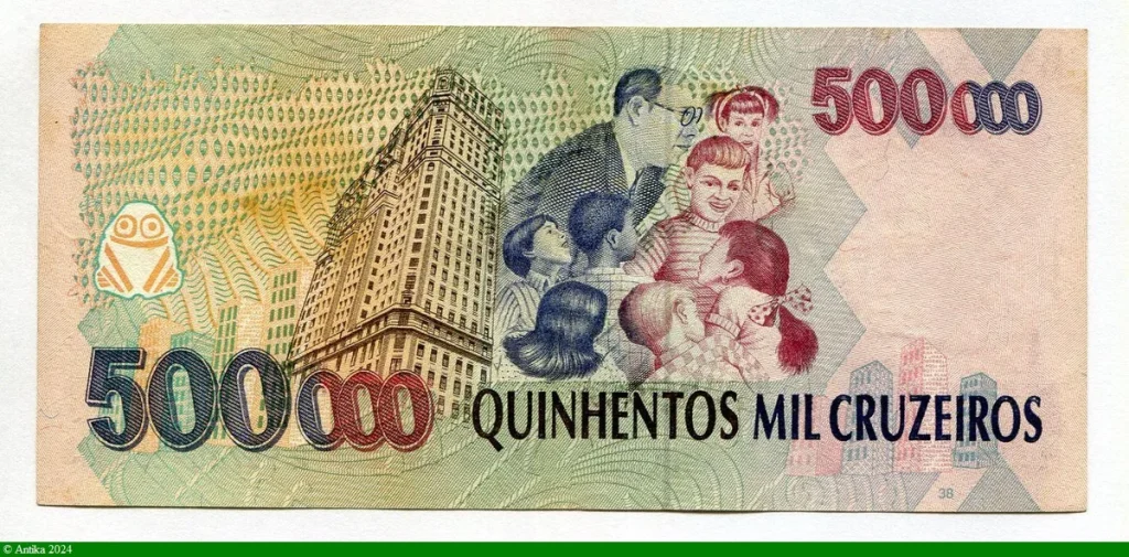 500 000 Cruzeiros Mario de Andrade RARE