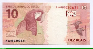 10 Réals République & Arara