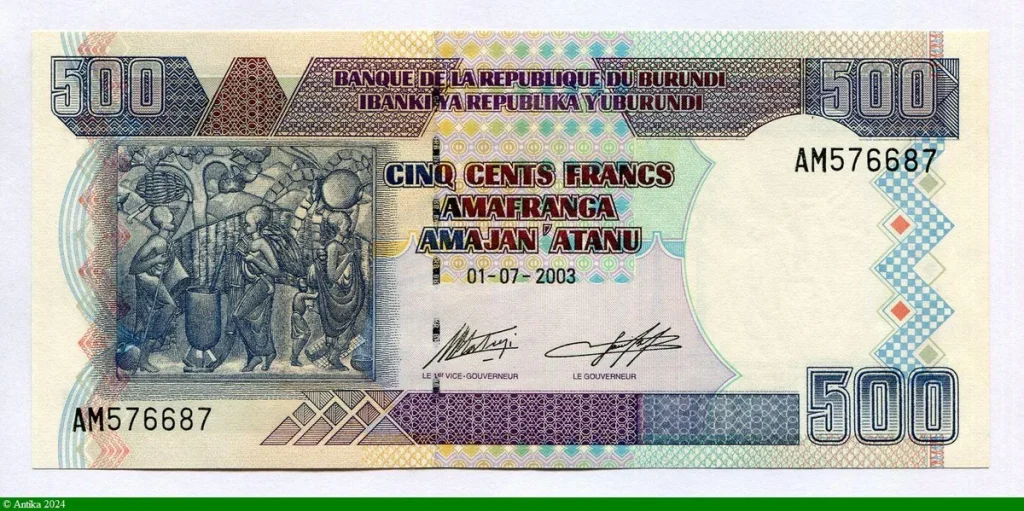 500 Francs Art Indigène