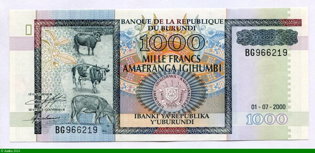 1000 Francs Bétail * *