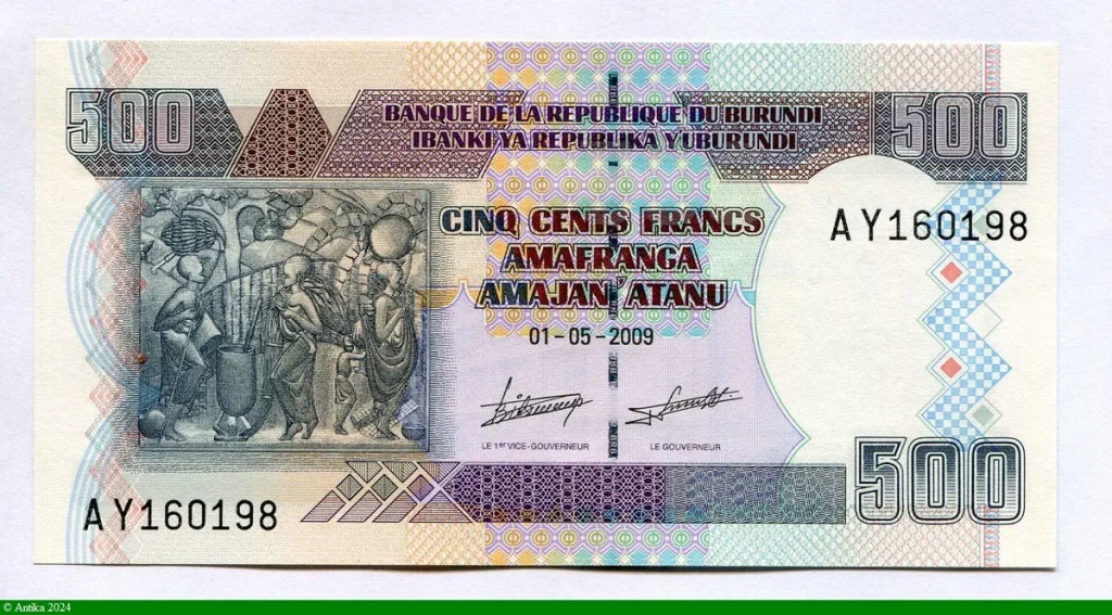 500 Francs Art Indigène