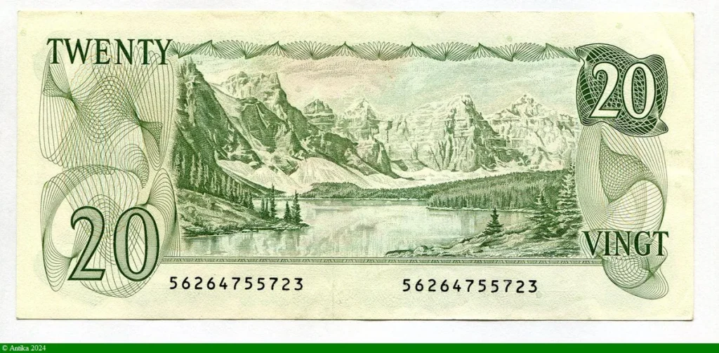 20 Dollars Elizabeth II & Armoiries