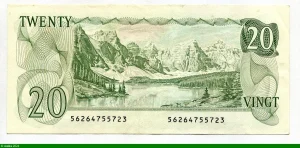 20 Dollars Elizabeth II & Armoiries