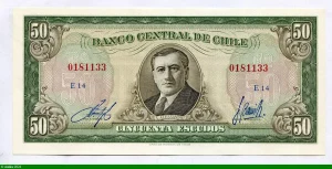 50 Escudos Président A.Alessandri E14