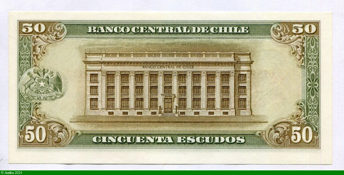 50 Escudos Président A.Alessandri E14