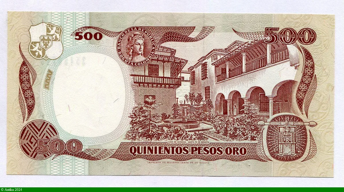 500 Pesos Oro Général Santander
