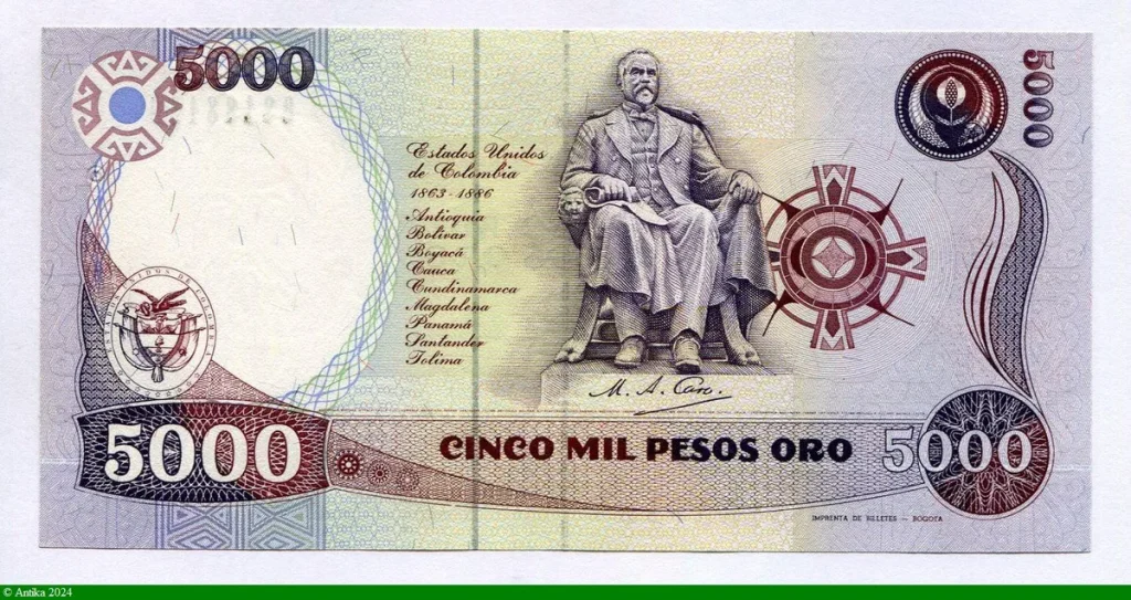 5000 Pesos Oro R.Nunez