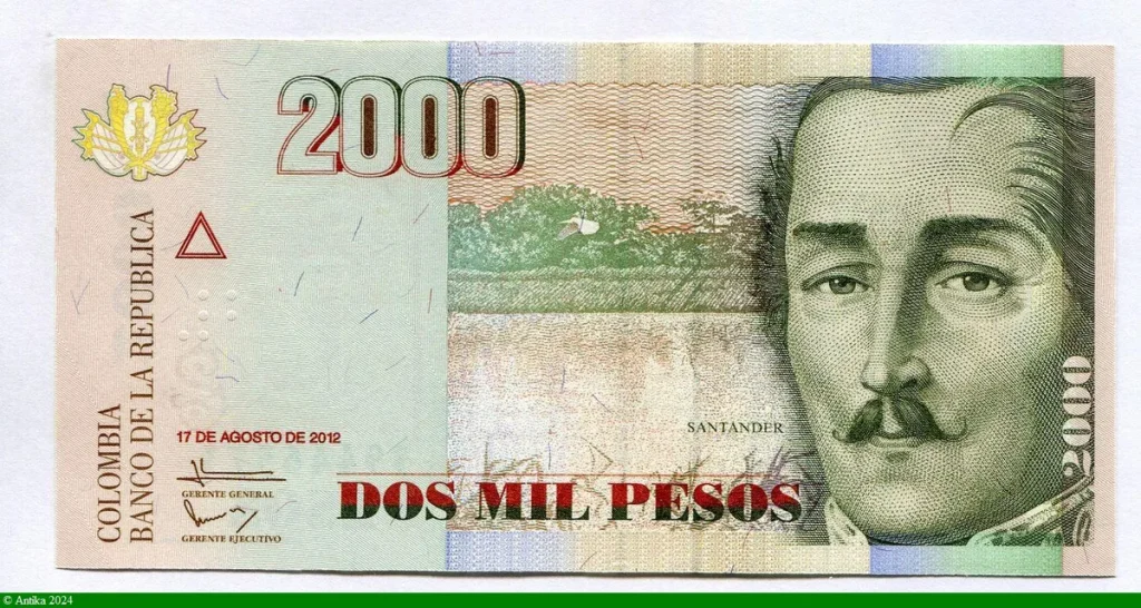 2000 Pesos Santander