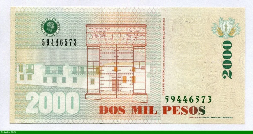 2000 Pesos Santander