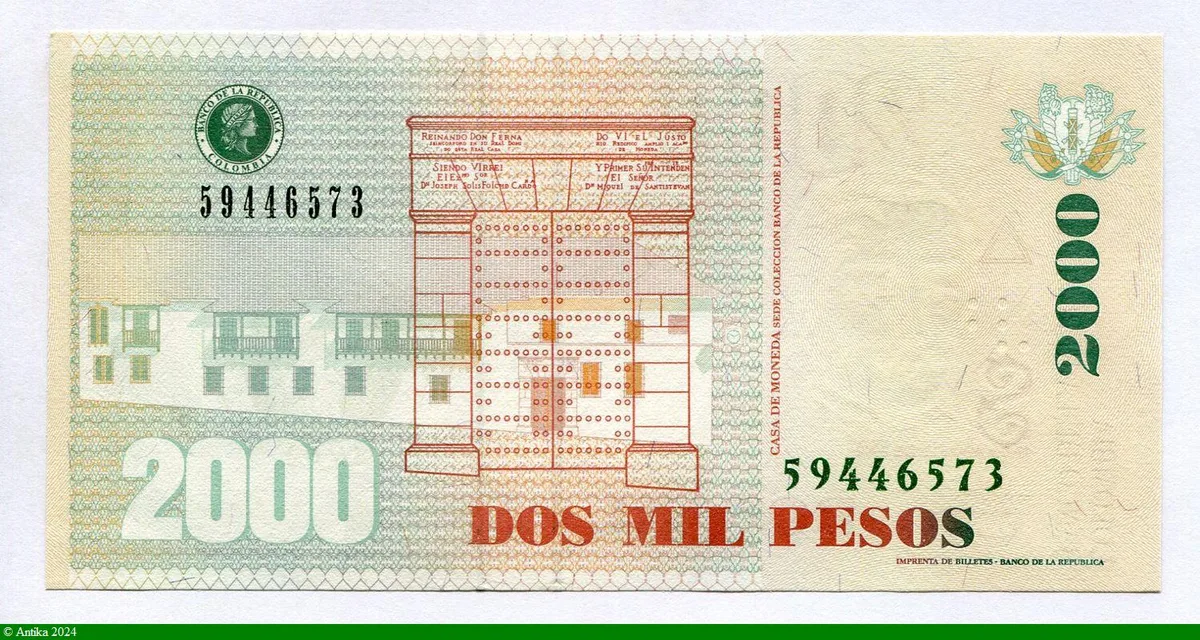 2000 Pesos Santander