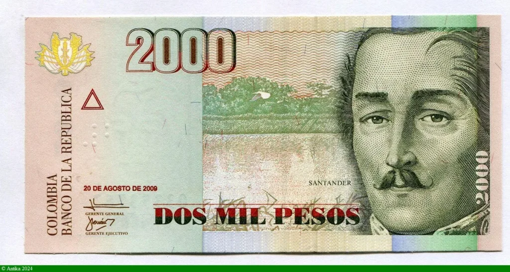 2000 Pesos Santander