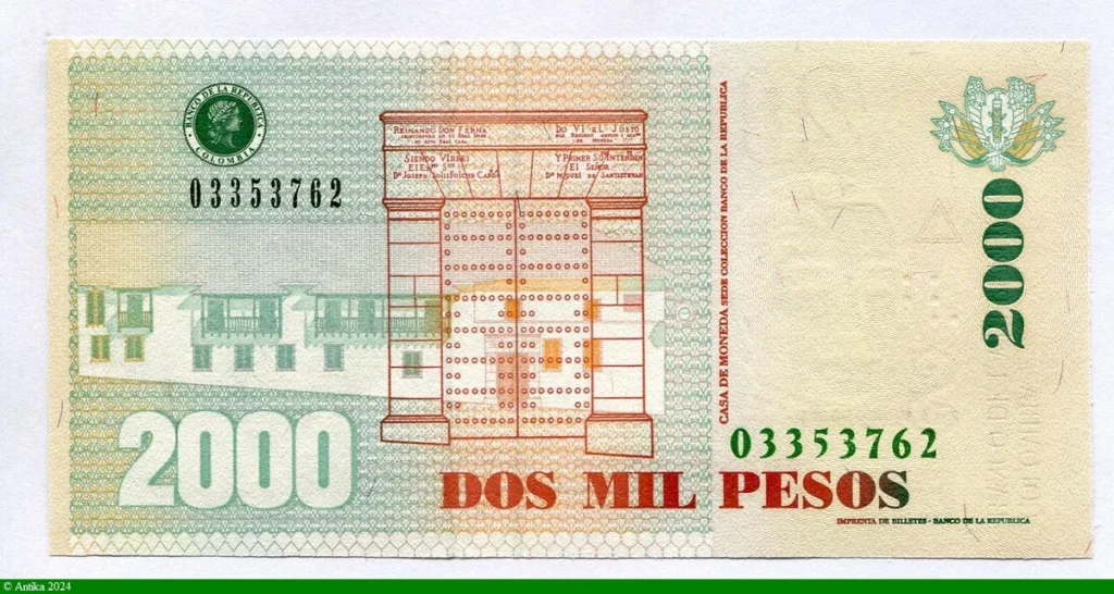 2000 Pesos Santander