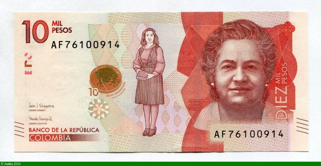 10000 Pesos Virginia Gutierez
