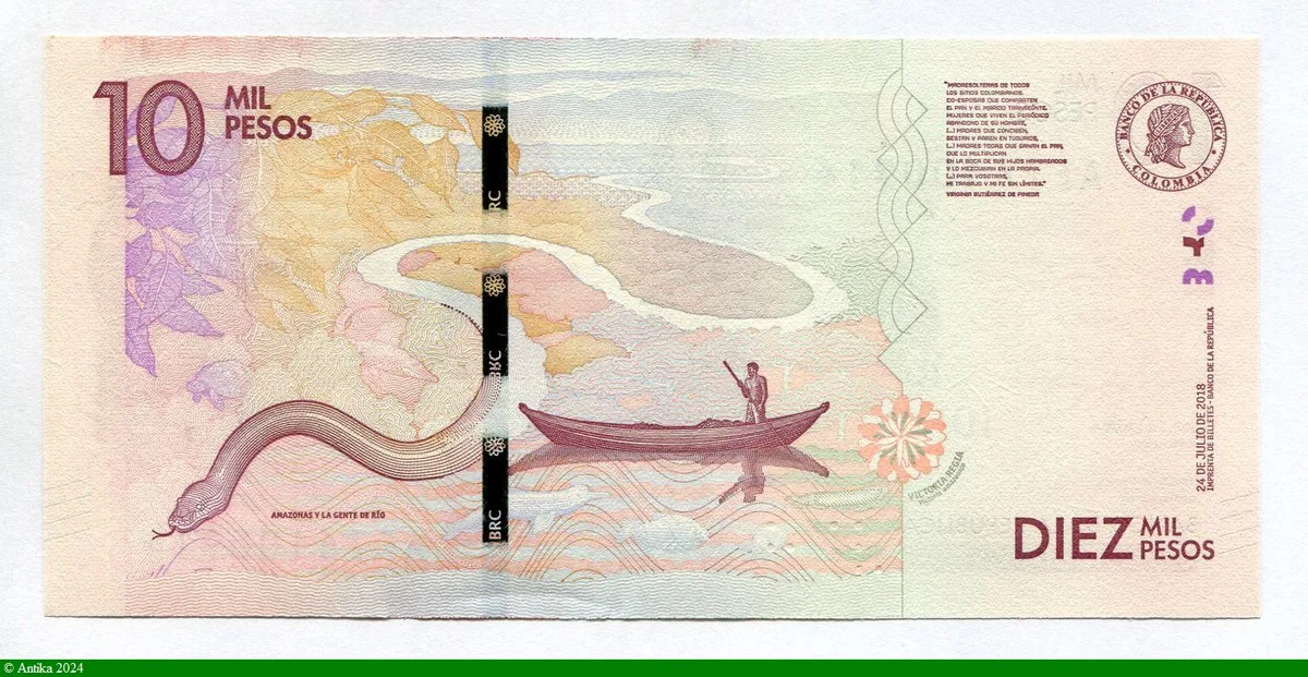 10000 Pesos Virginia Gutierez