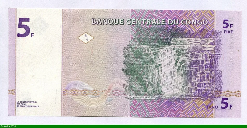 5 FRANCS Rhinocéros