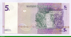5 FRANCS Rhinocéros