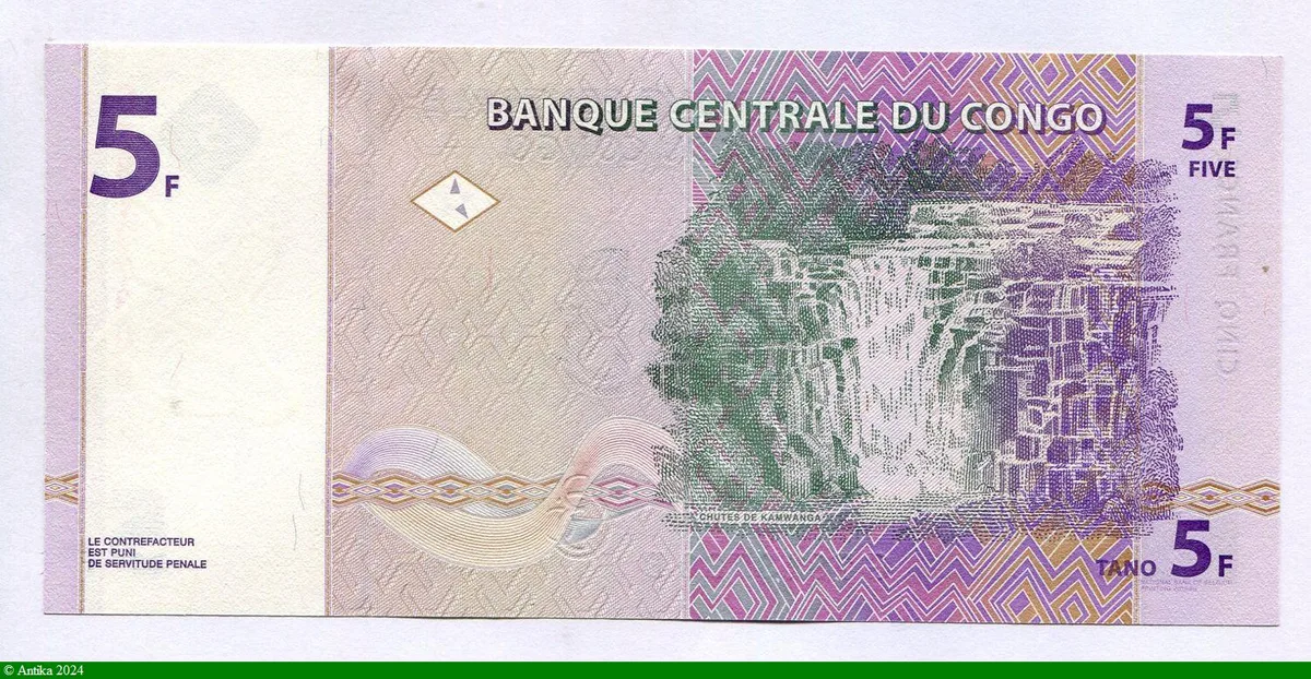 5 FRANCS Rhinocéros