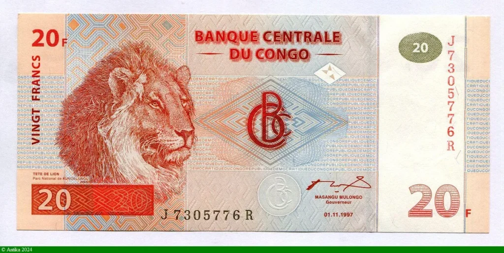 20 FRANCS Lion Superbe Billet