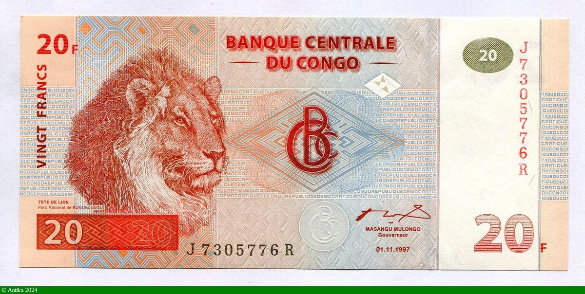 20 FRANCS Lion Superbe Billet