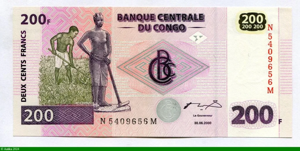 200 FRANCS Agricuteurs dans leur Champ