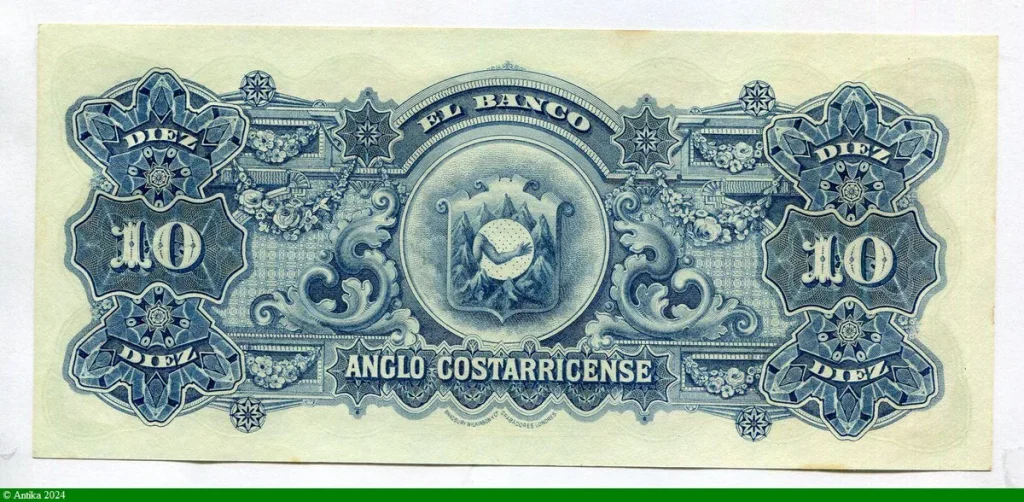 10 Colones Non émis B. Carillo - Armoiries - N°78851