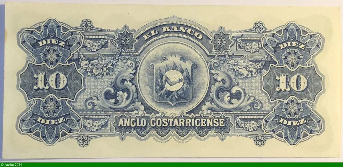 10 Colones Non émis B. Carillo - Armoiries - N° 78861