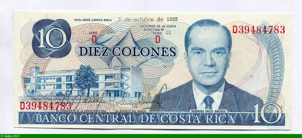 10 Colones R.F Benes
