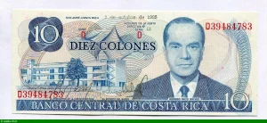 10 Colones R.F Benes