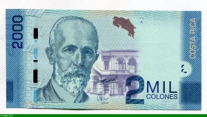 2000 Colones Mauro Fernandez Acuna & Requin