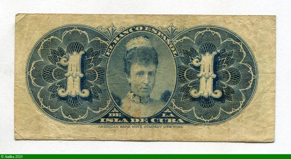 1 Peso El Banco Espanol de la Isla de Cuba