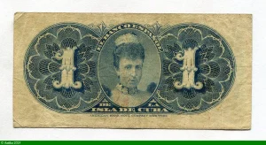 1 Peso El Banco Espanol de la Isla de Cuba