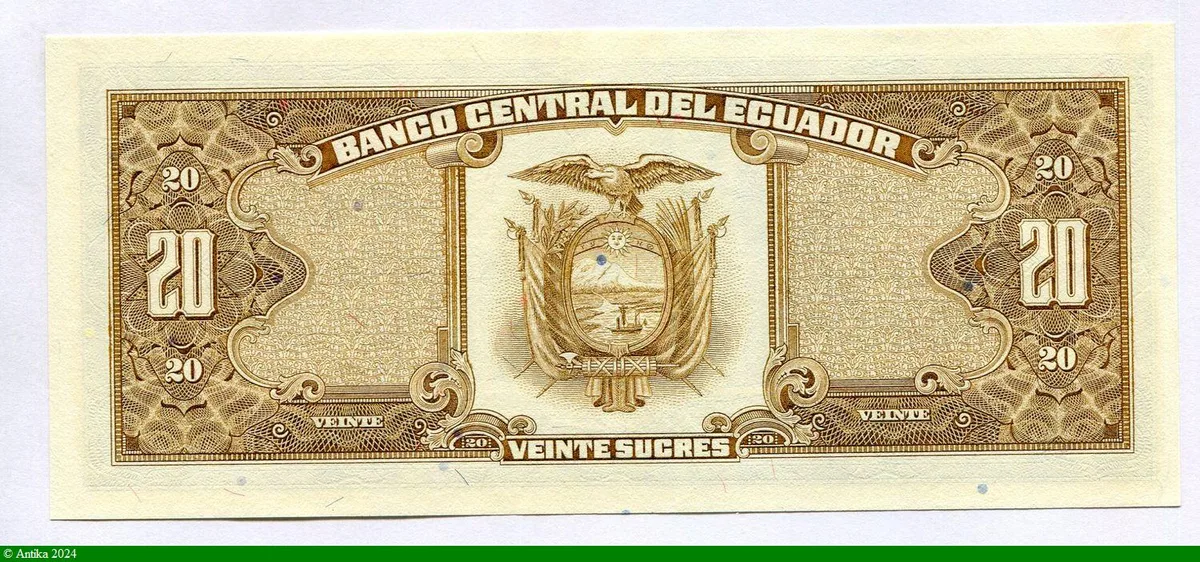 20 Sucres Banque Centrale * *