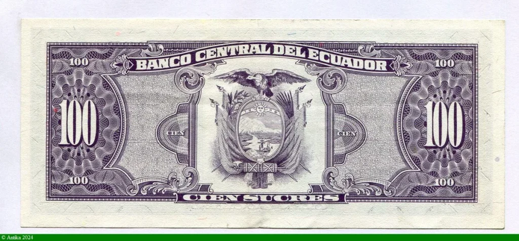 100 Sucres Simon Bolivar