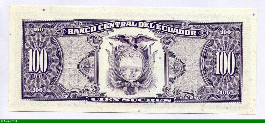 100 Sucres Simon Bolivar