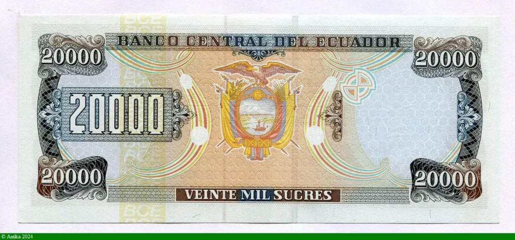 20000 Sucres Dct Gabriel Garcia Moreno