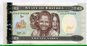 20 Nakfa 3 Jeunes Femmes