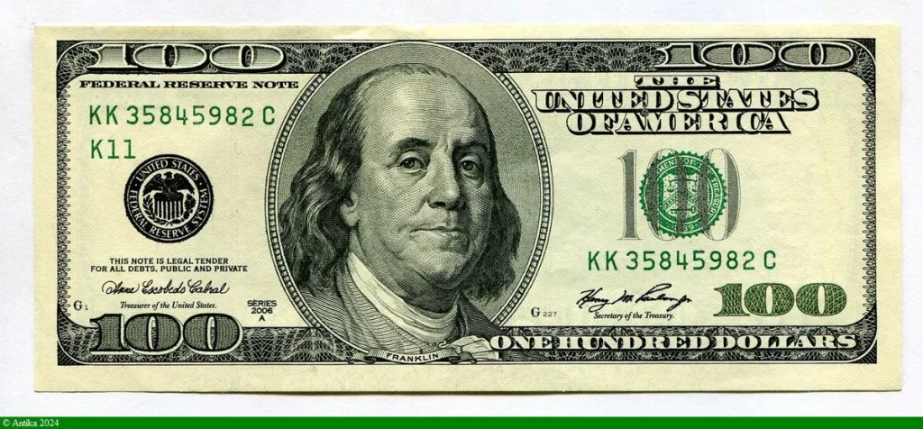 100 Dollars B.Franklin KK:Dallas