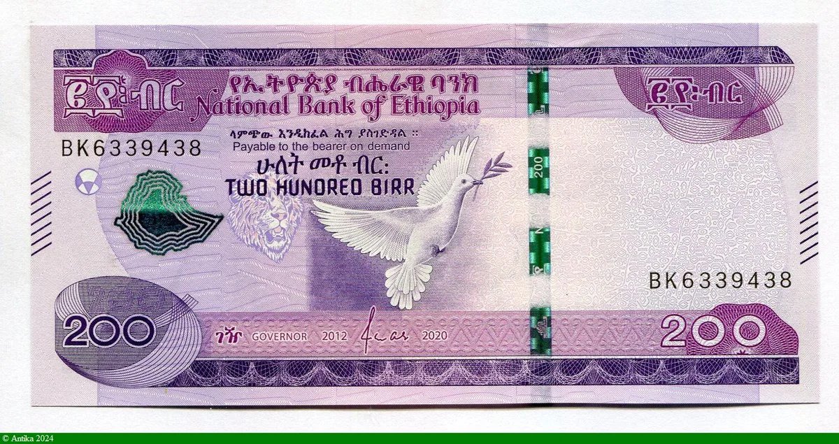 200 Birr Colombe & Bouquetin