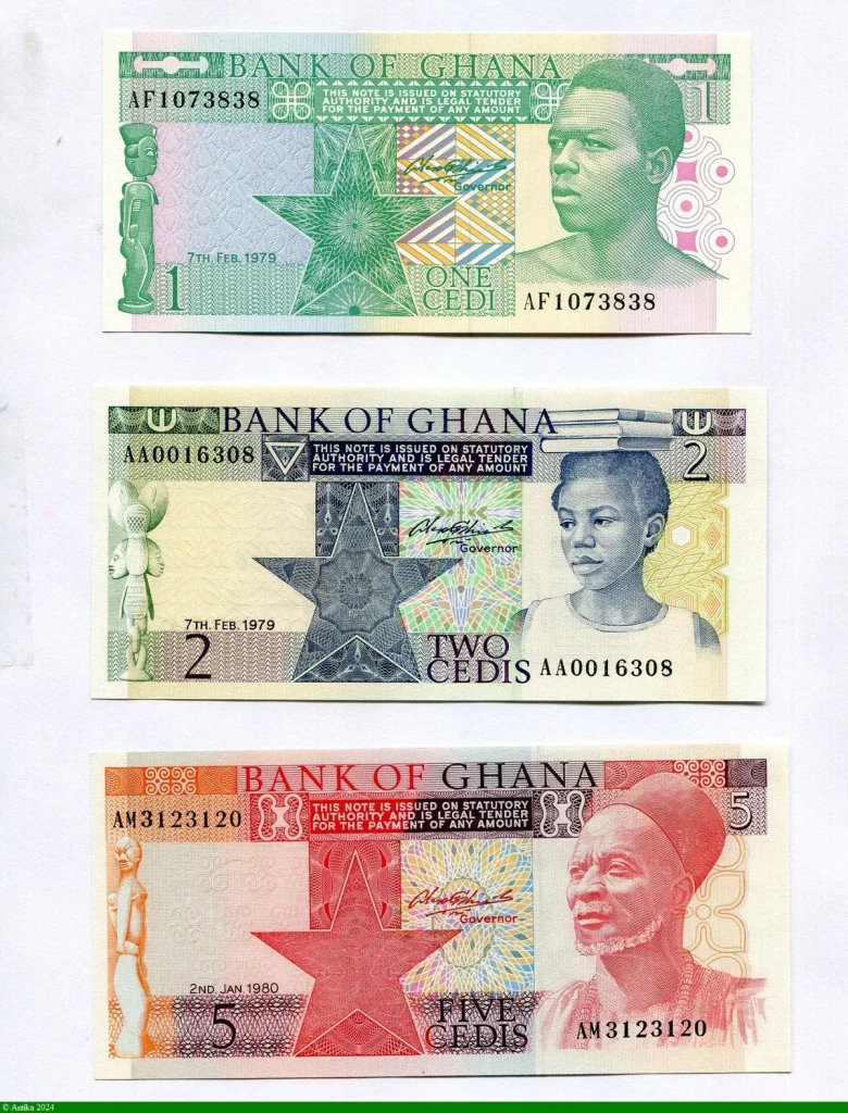 Lot de 1-2 & 5 Cedis